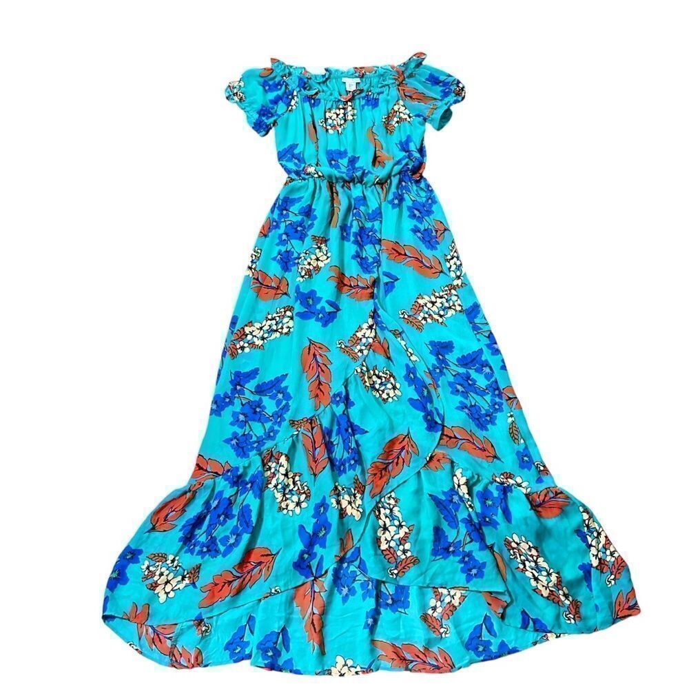 Belle Vere Floral Faux Wrap Maxi Dress Size SMALL